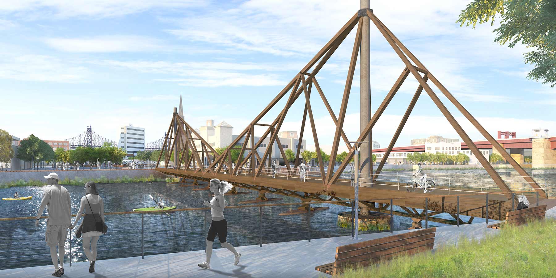 Floating Timber Bridge Proposed to Span Newtown Creek Greenpointers