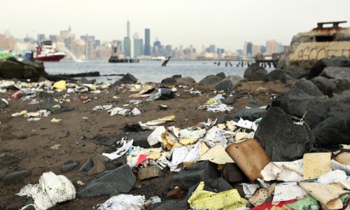 Debris remains after fire