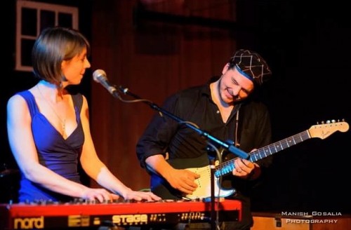 © Manish Gosalia Photography. Abby Payne and Pete Francis playing during "You More" release show at the Living Room.
