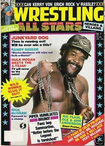 This is not a junkyard in the sun. This is former WWF wrestler Junkyard Dog.