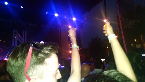 Fans light up during "Indian Summer."