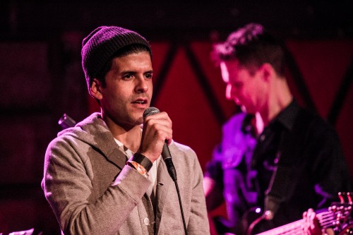© Leonardo Mascaro. Sachal performing songs from his then forthcoming album to a full house at Rockwood Music Hall on January 10, 2015.