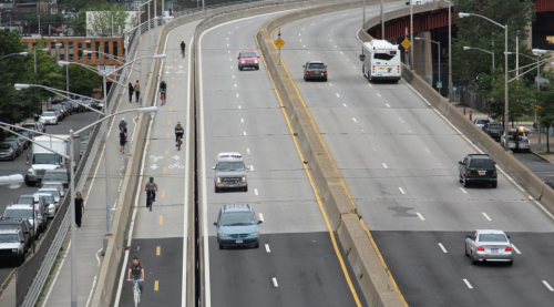 Pulaski Bridge Bike Lane