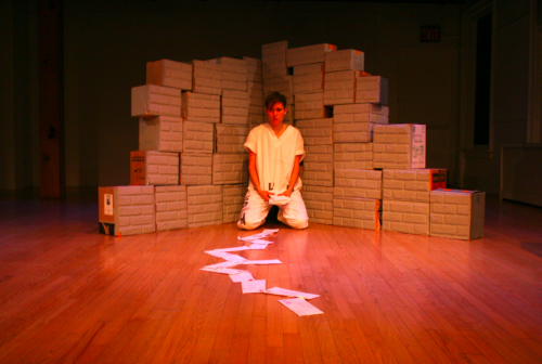 c/o Julia Steele Allen. Mariposa & the Saint: From Solitary Confinement, A Play Through Letters press photo.