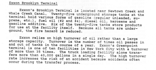 The Brooklyn Terminal on Newtwon Creek was a major source of contamination: "Hazardous Neighbors" by Hunter College