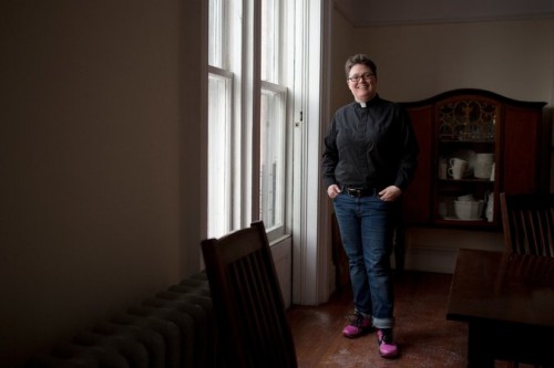 Greenpointer and holder of many other titles Rev. Ann Kansfield. Photo: Kirsten Luce via The New York Times