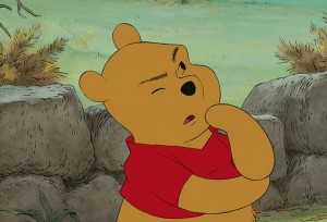 Pooh Bear thinking