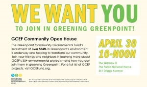 Join GCEF in Greening Greenpoint