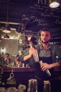 Bartender Adam Lipiec at The Regal.