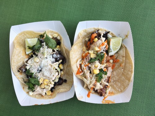 The Portabella and Chicken tacos