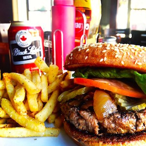 The burger at Jimmy's II (image via jimmysgpoint.com)