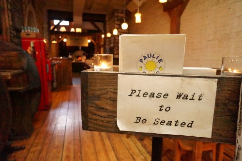 Hostess station at Paulie Gee's