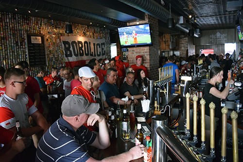The scene at Keg & Lantern