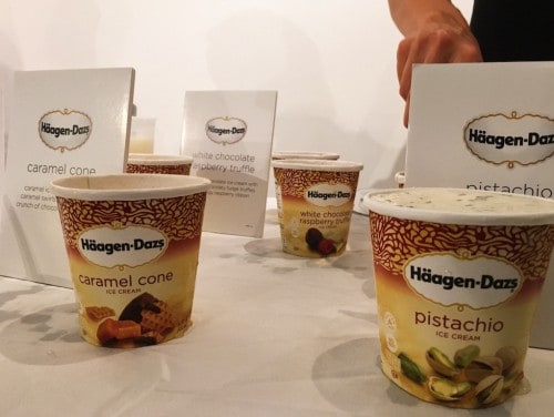 A selection of Häagen-Dazs
