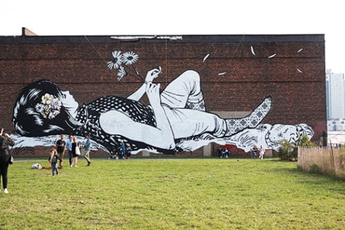 Mural in Transmitter Park by FAILE ©Julia Moak