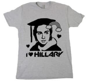 Hillary T-shirt design by Wendy White