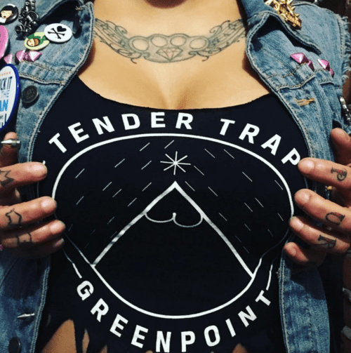 Tender Trap t-shirts available at the bar