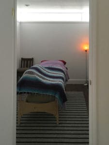 Four of Wands treatment room