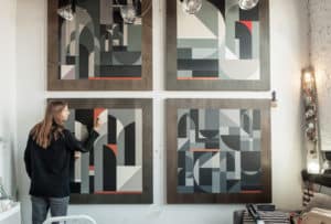 Rubin in his studio in Brooklyn