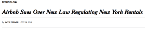 New York Times headline