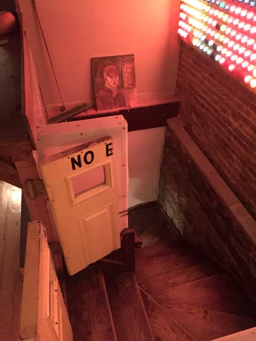 Descending into the basement at The Diamond (photo: Megan Penmann)