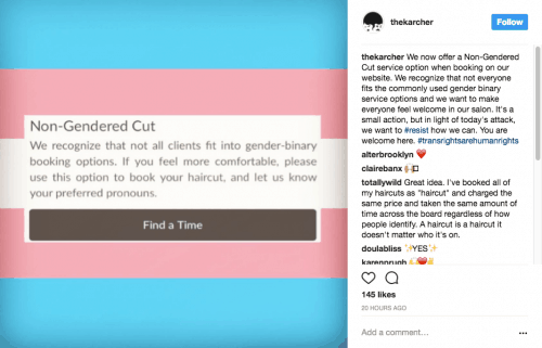 The Karcher - non-gendered haircuts