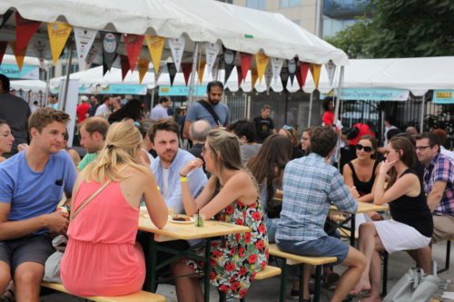 The beer garden at the 2016 TASTE fest