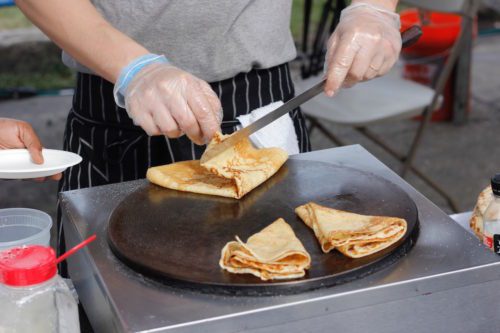 Delicious butter and sugar crêpes from Le Gamin on Franklin Street, at TASTE 2016