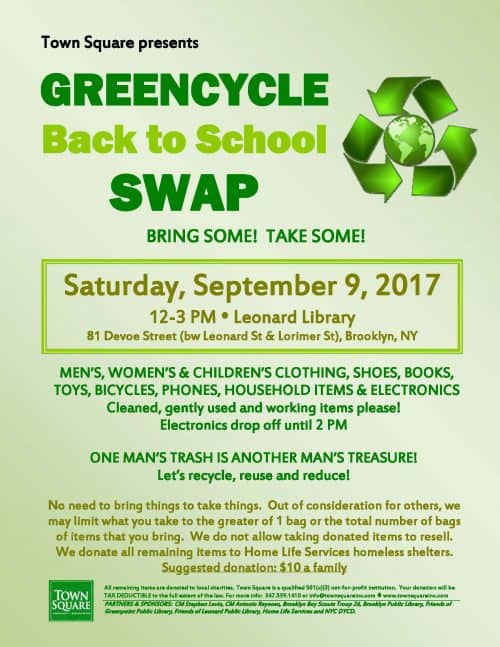 Greencycle Swap Sept 2017