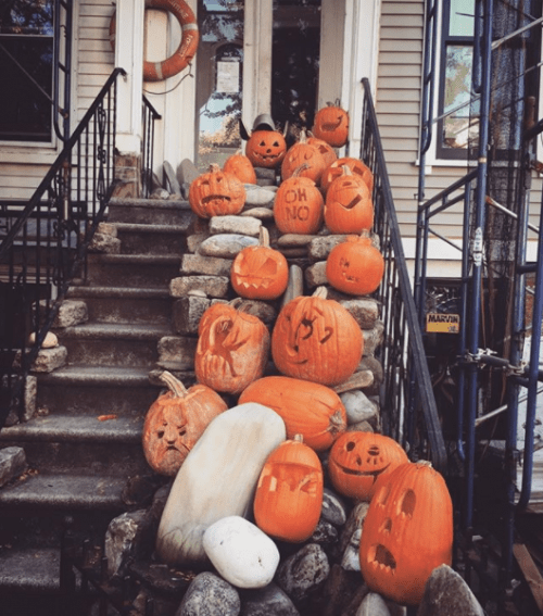 Epic display of jack-o-lanterns on Java Street. Photo by Megan Penmann