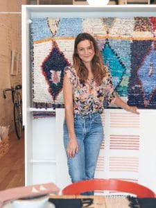 Caroline Z Hurley in her shop, photo by Mitch Boyer