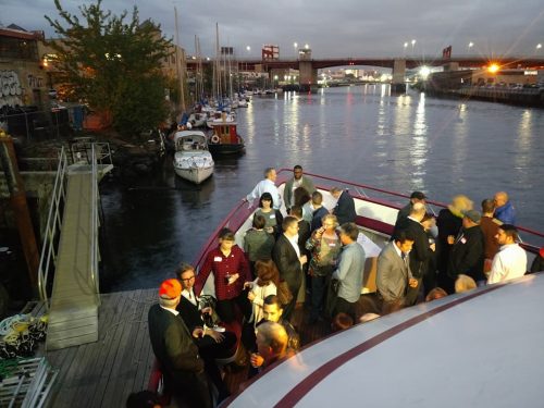Cruising on Newtown Creek. Via Freeport Princess