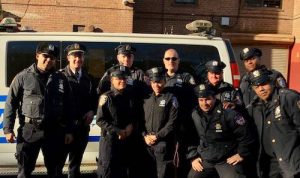The 94th Precinct and Auxiliary Officers gave meals to those in need on thanksgiving. Via Facebook