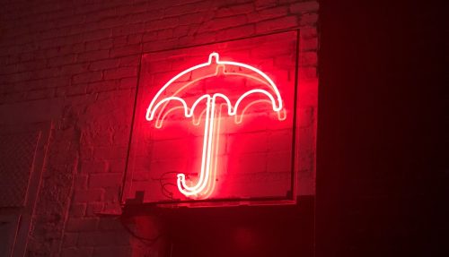 Rinsed umbrella