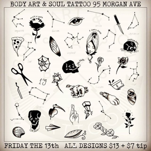 Flash Sales: Friday the 13th Tattoo Specials ...