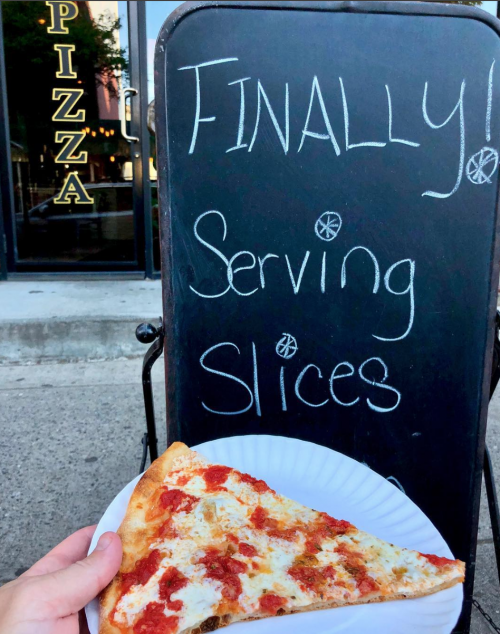 New slices at Ria Bella Pizza. Photo via Instagram