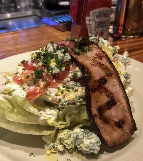 The wedge salad at Bernie's. Photo: Liz Norment