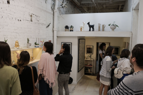 Greenpoint Open Studios 2017, at local gallery Greenpoint Hill (100 Freeman Street). Photo by Megan Penmann