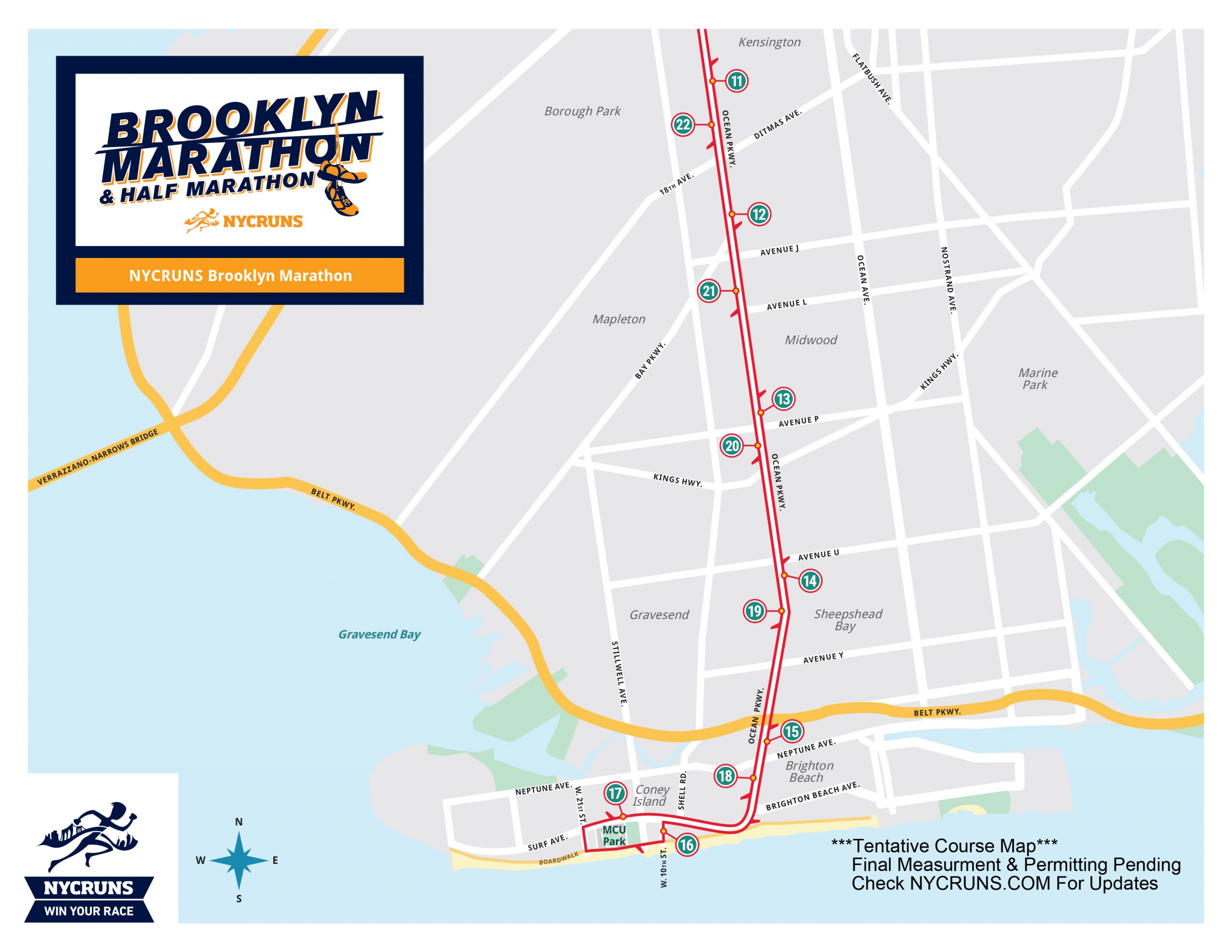 2022 Brooklyn Marathon Course Starts In North Brooklyn - Greenpointers