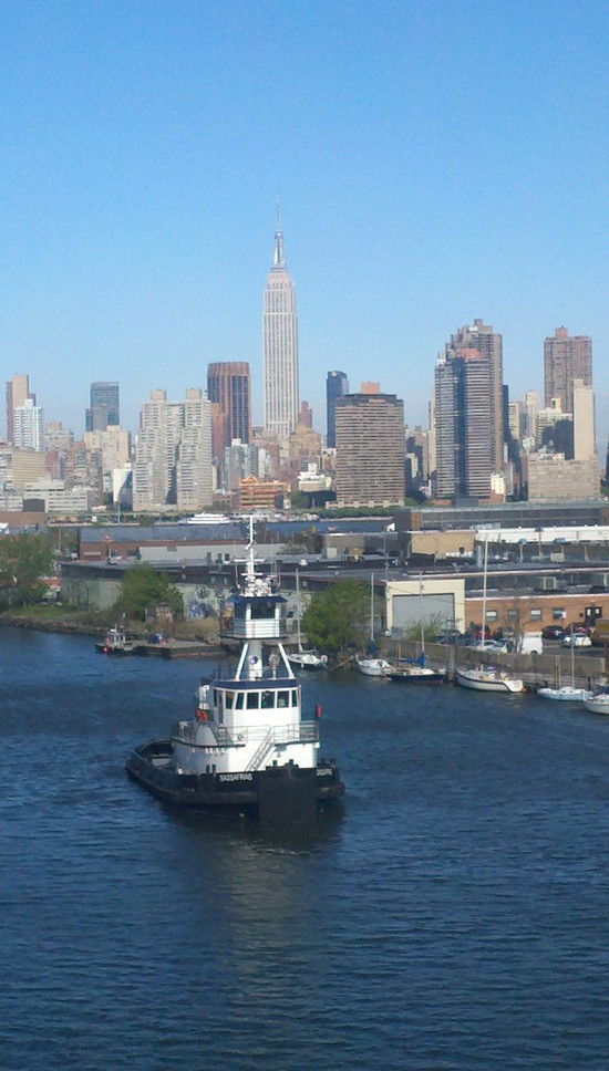 Boat on Newtown Creek.
