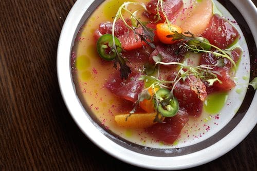 Yellowfin Crudo with Kumquat_Rosie_de_Belgeonne