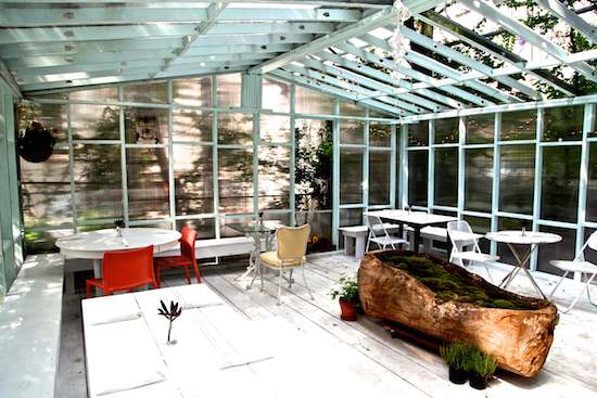 The Bounty's serene garden. Photo by Rosie de Belgeonne