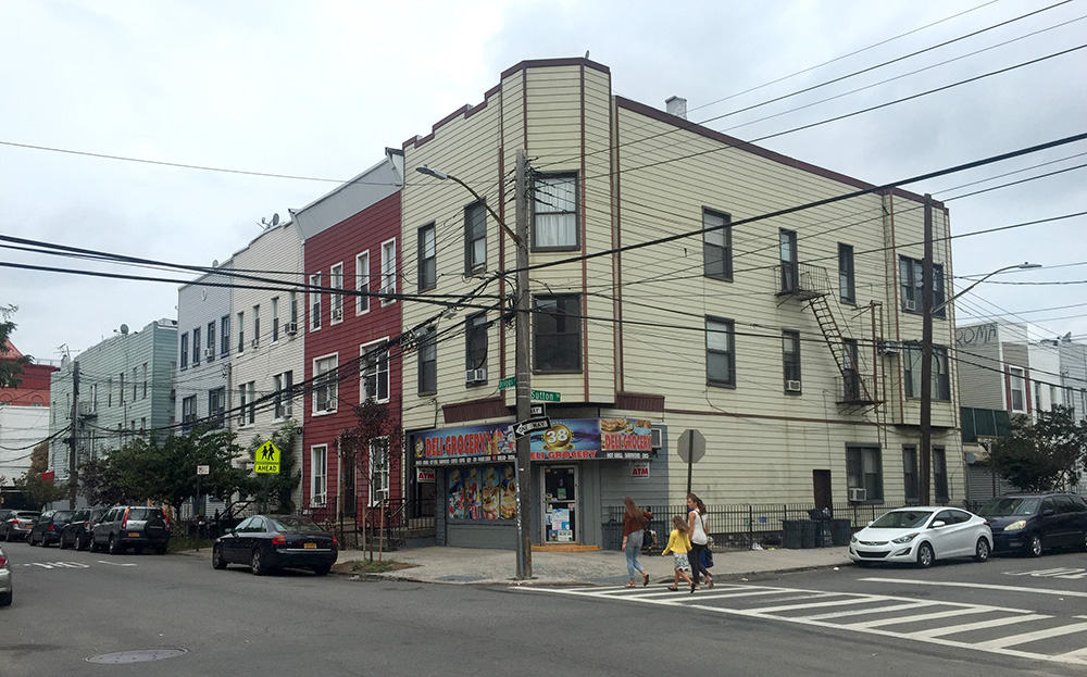 The corner of Driggs and Sutton.