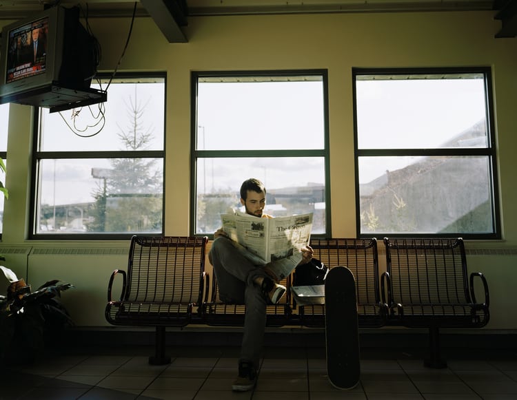 Self portrait, George Underwood