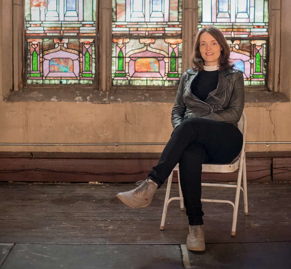 Pastor Amy Kienzle at the Park Church Co-Op. All photos by Ian Hartsoe.