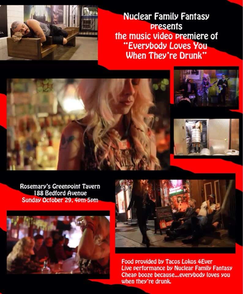 Music Video Release + Fundraiser at Rosemary's Greenpoint Tavern