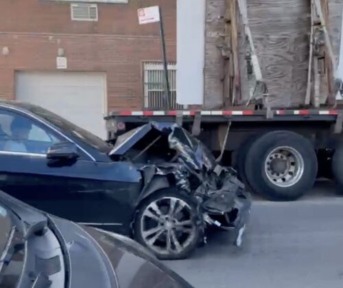 Police Searching for Driver Who Smashed Into a School Bus and Several Parked Cars in Greenpoint
