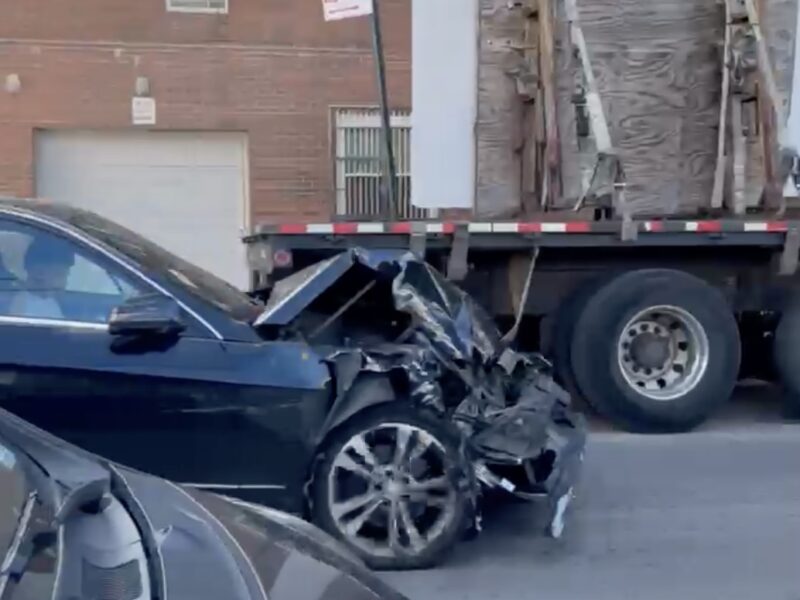 Police Searching for Driver Who Smashed Into a School Bus and Several Parked Cars in Greenpoint