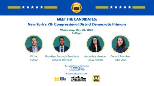 Sunnyside Community Services Hosts NY-7 Congressional District Candidate Forum on Wednesday